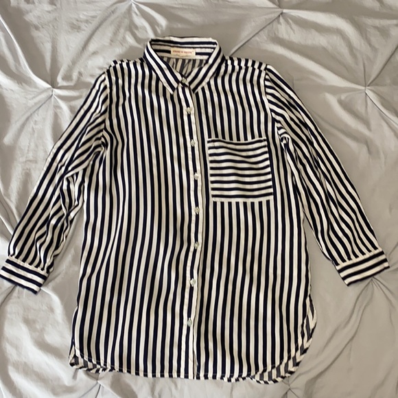 Grand & Greene Striped Button Down - Picture 3 of 5